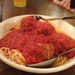 spaghetti with meatballs