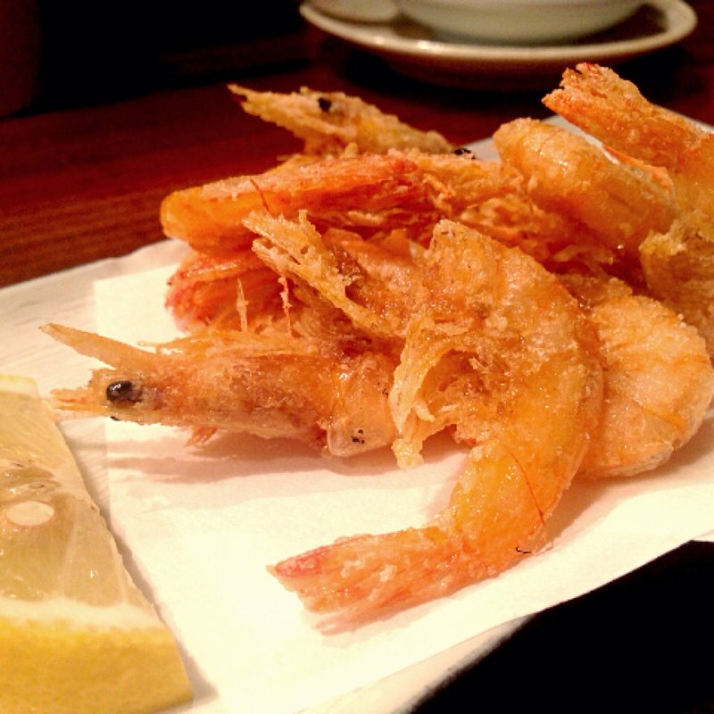 芝海老の唐揚げ(オサカナヤ 魚哲 中目黒店)