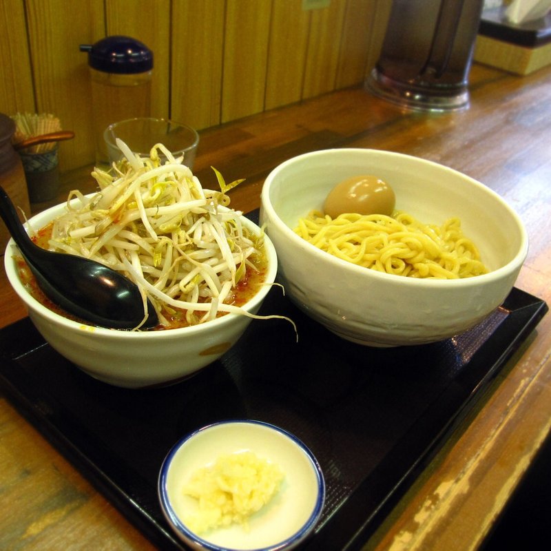 味噌つけ麺  味付け玉子トッピング(味噌麺処 花道 （みそめんどころ はなみち）)