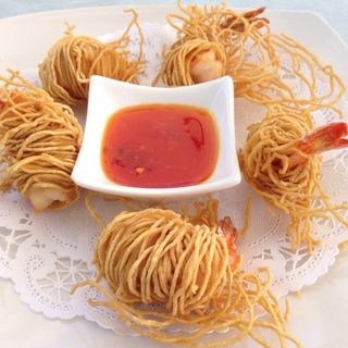 Shrimp in a crunchy noodle(Kala Eatery)
