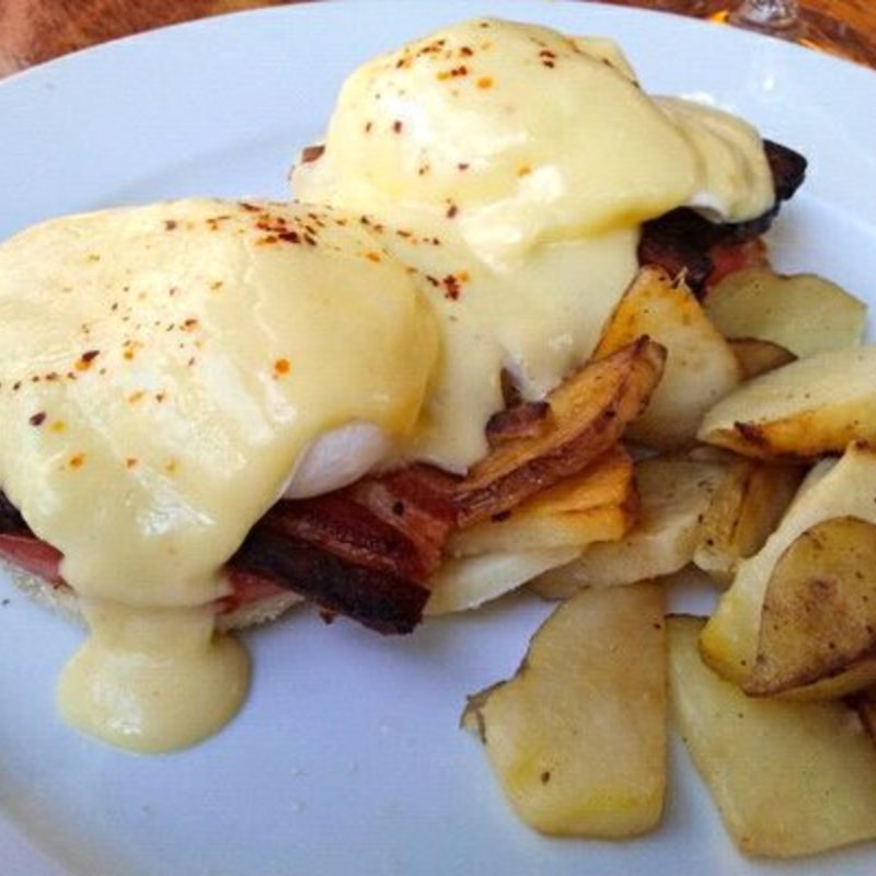 burnt Bacon Benedict (Il Lupino Trattoria )