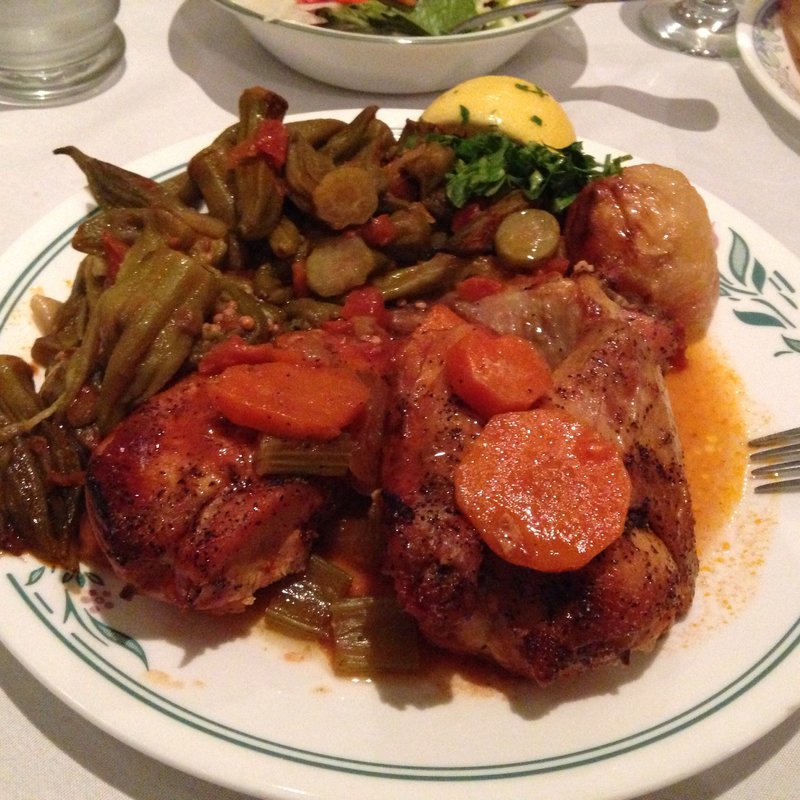 Chicken and okura(ZENON TAVERNA)