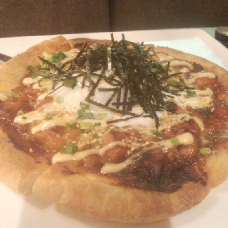 照り焼きチキンのピザ(kawara DINING)