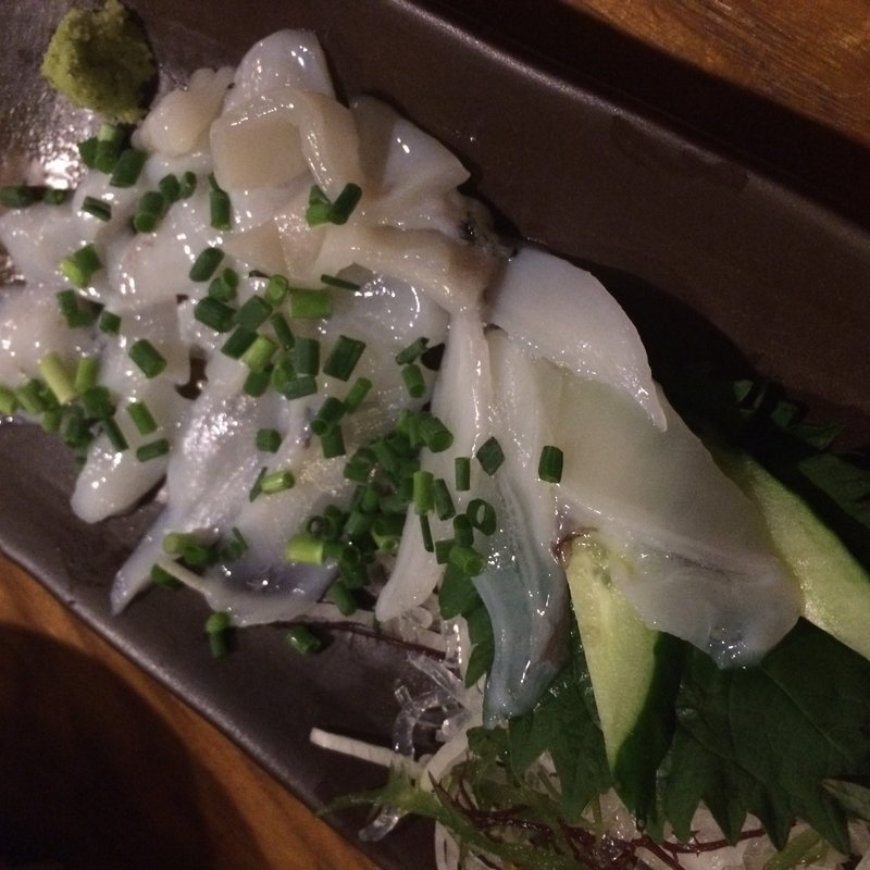 生地タコのうす造り(ぬくぬく)