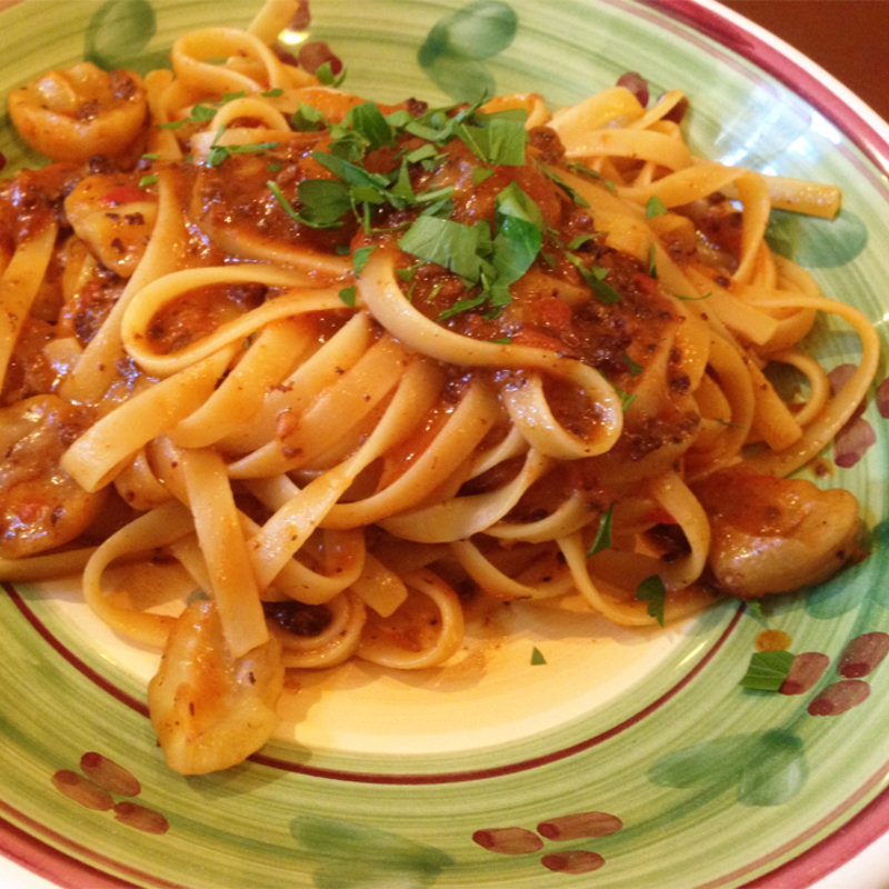 栗のミートソース(フィーコディンディア)