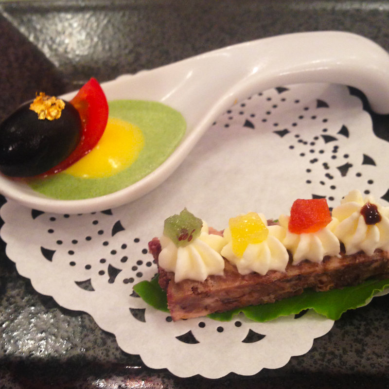 本日のアミューズ(綱町三井倶楽部)