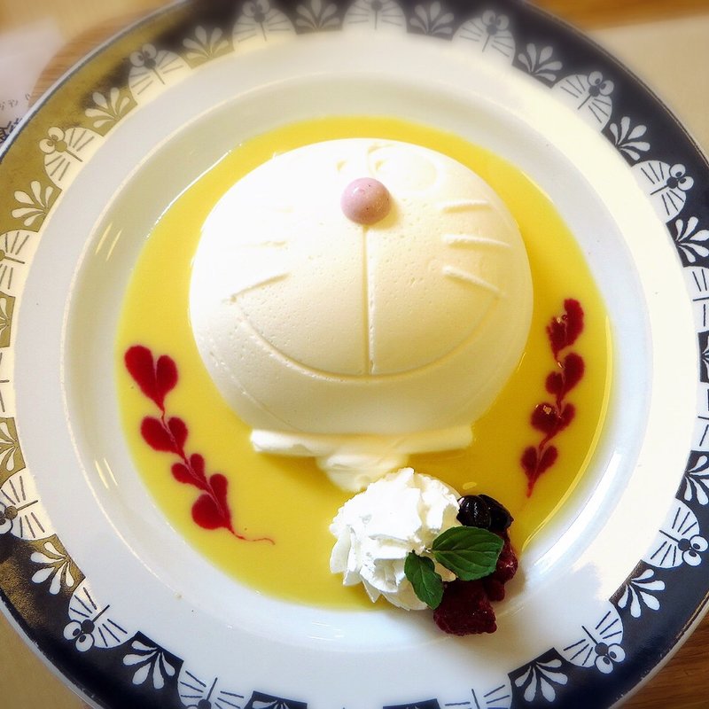 ドラえもんスフレアイス(藤子・Ｆ・不二雄ミュージアムカフェ )