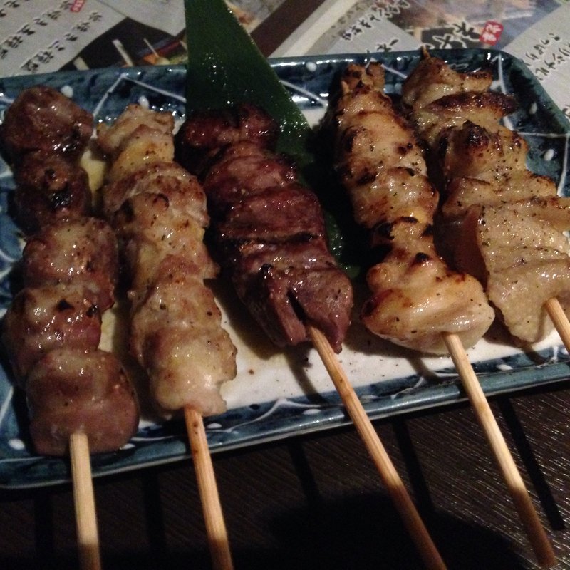 串焼き5点盛り(花の小町 新宿南口店)