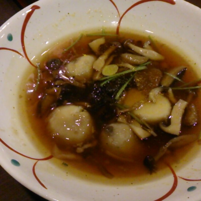 里芋  きのこあん掛け(蕎麦 伊とう)