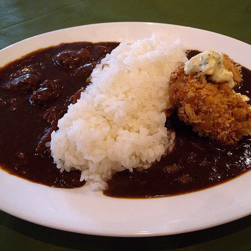 コンビカレー カキフライ&オリジナルビーフカレー(ア・ラ・ブッフ・シュン （A la bouffe! Syun.）)