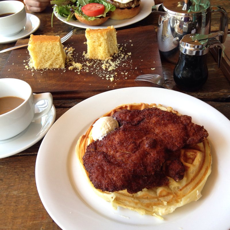 Chicken and waffle(The Strand Smokehouse)