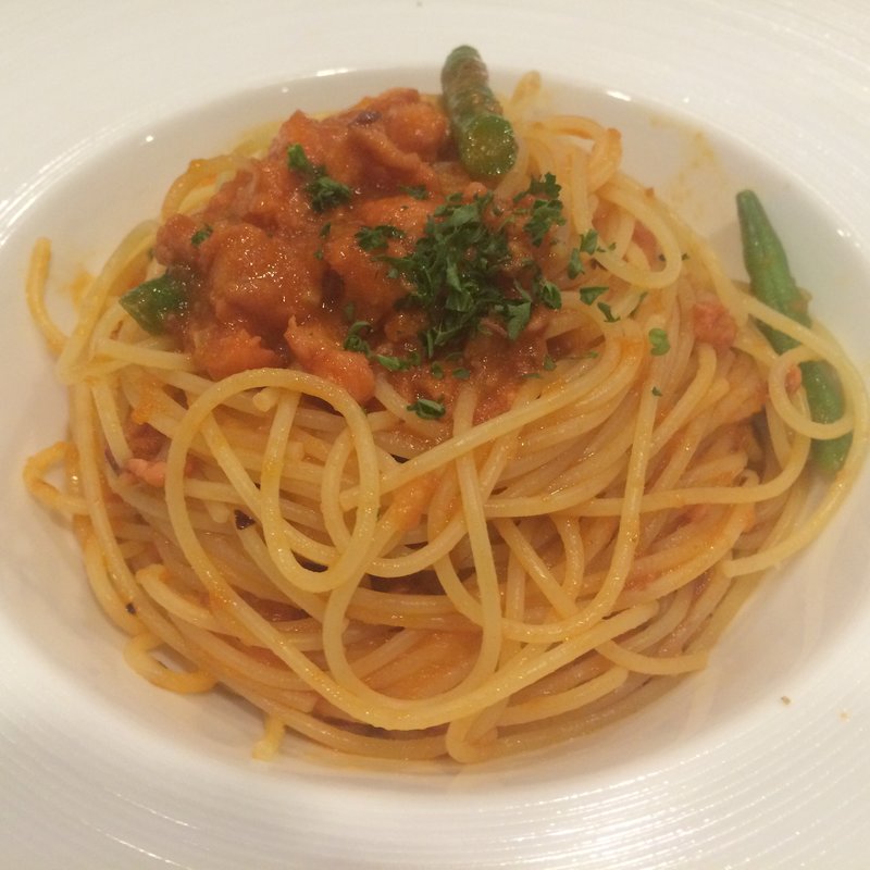 Lunch B (前菜3種盛り合わせ、パスタ、デザート、コーヒー)(ビアンカーネ)