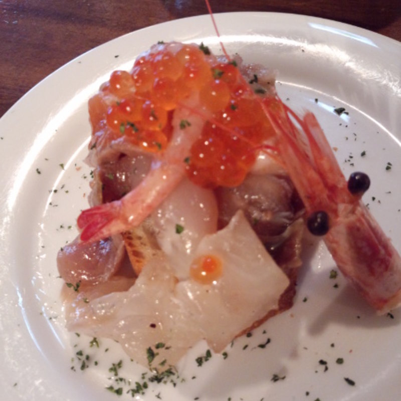 海鮮ブルスケッタ(イタリア酒場 ENTRATA 茶屋町店)