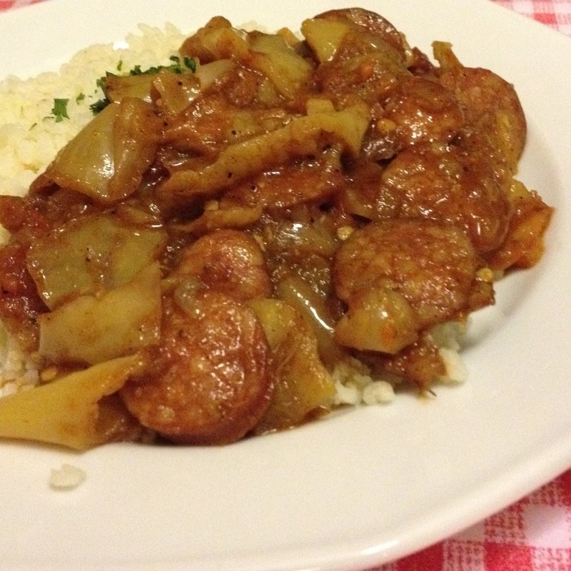 パプリカとチョリソーライス(Horgásztanya)