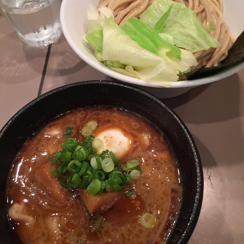 海老つけ麺、全部入り(五ノ神製作所)