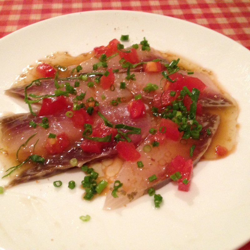 ボラのカルパッチョ(洋食 AIDA)