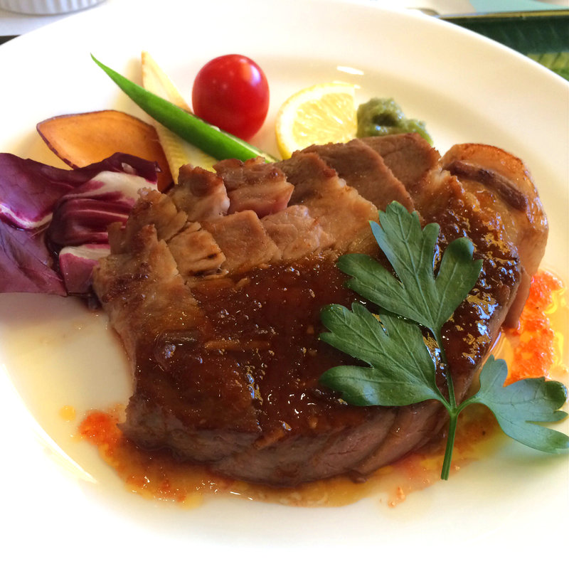 黒豚ロースステーキ（スペシャルランチ）(黒酢レストラン「黒酢本舗　桷志田」)