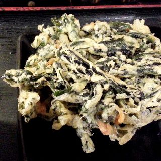 わかめの天ぷら(東京麺通団)