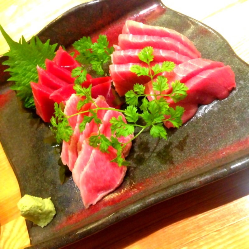 鮪盛り合わせ(美食酒場　竹)