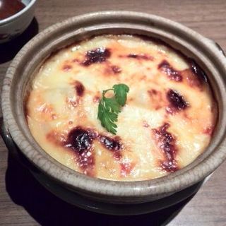京生麩、海老芋、アボカドの豆乳白みそグラタン(京おばんざい＆お茶屋Bar 豆まる)