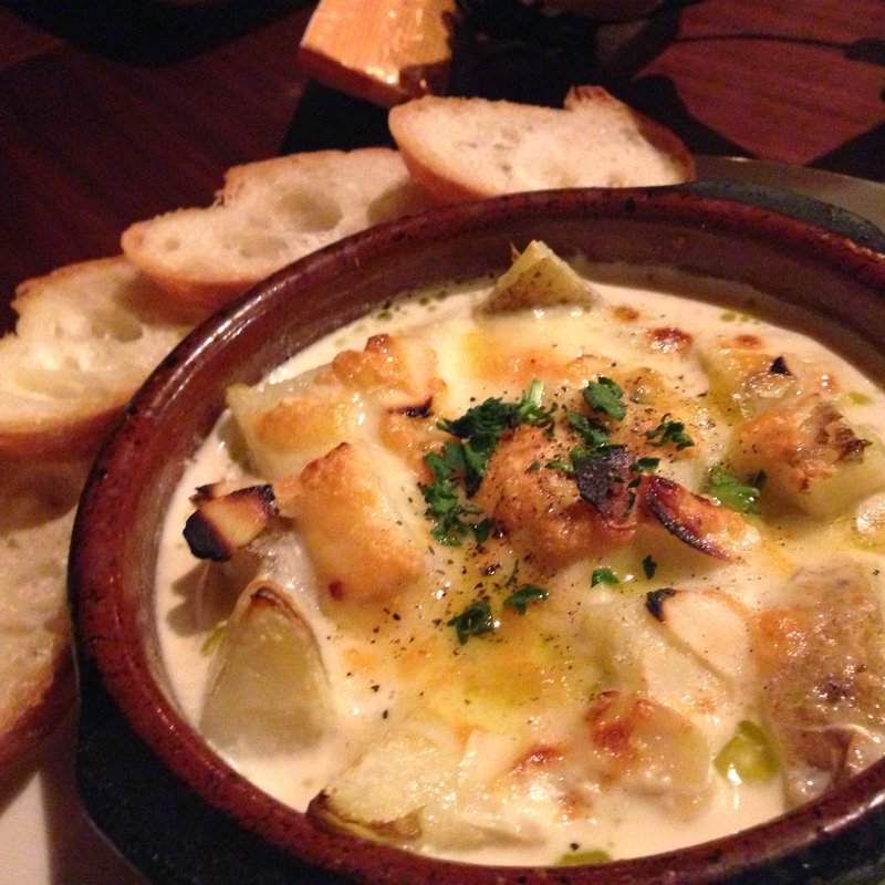 長ネギとポテトのグラタン(アペリティーヴォ 恵比寿 )