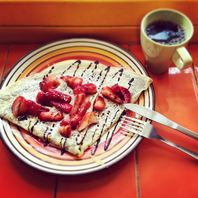Crepe Choco-strawberry (La Crepe 2Go)