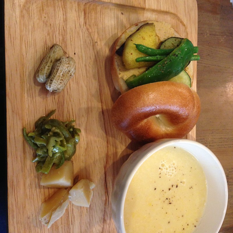 ベーグルサンド ランチセット(ウララカ （ulalaka【旧店名】ベーグル日和）)