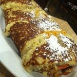 Guy fieri's chicken pancake burrito