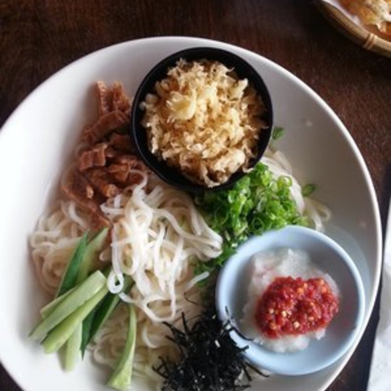 Spicy cold udon(Jimbo Restaurant)