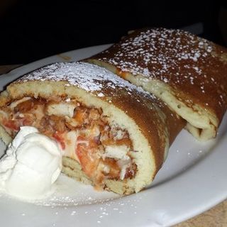 Stuffed pancakes with buffalo chicken(Brownstone Diner )