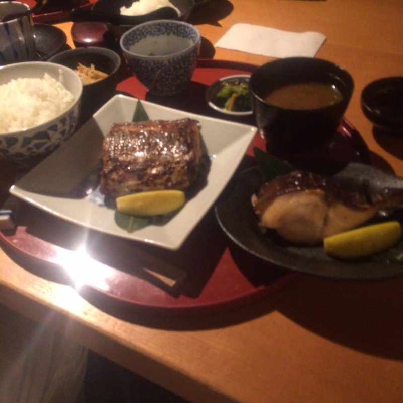 太刀魚の味噌焼き 黒むつの柚子焼き(たき下)