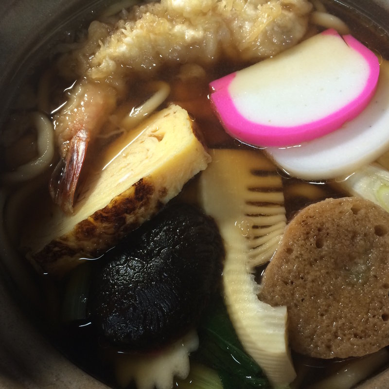 なべ焼きうどん(そば処 松涛庵)