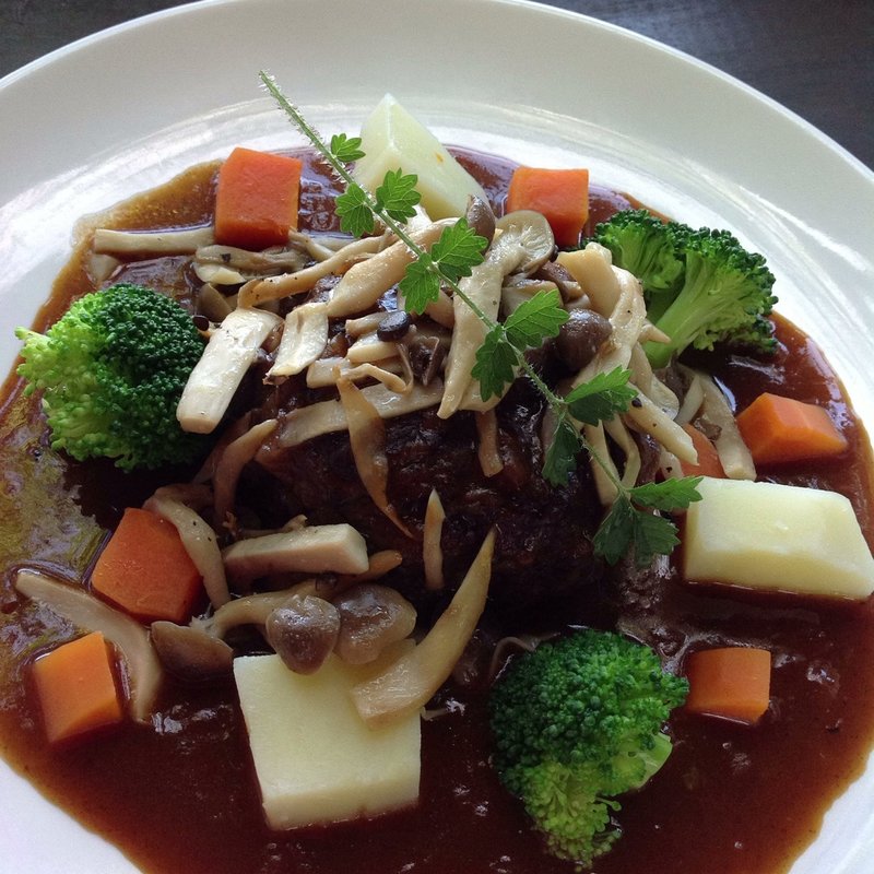 ハンバーグのデミグラスソース(カフェ 風樹 （カフェ・フウジュ）)