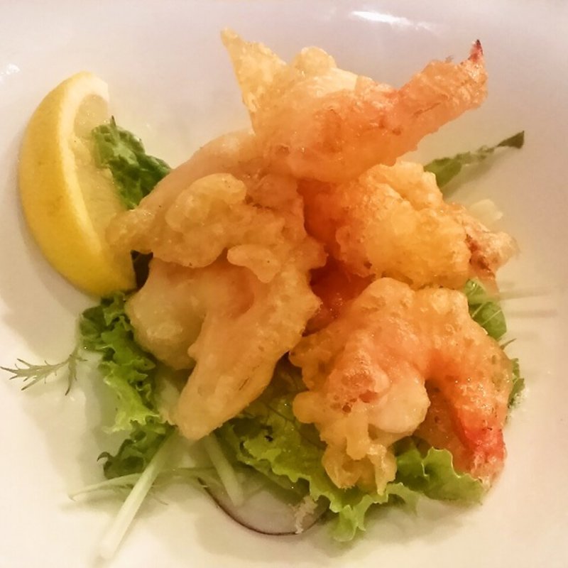 魚介のフリット（えび）(淡路牛とワイン パパーレ（Papale） 御影)