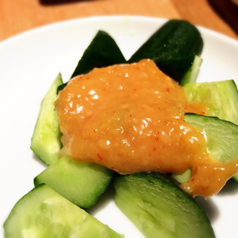 味噌かけキュウリ(餃子の福包 代々木八幡店)