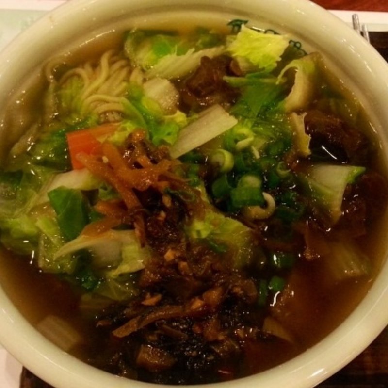 Green tea noodle soup(Tea station)