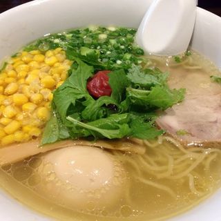 Shio w/ ume corn and egg(Kiwami Ramen)