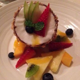 Haupia sorbet(Alan Wong’s Restaurant)