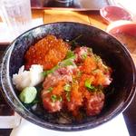 Spicy ahi and ikura don