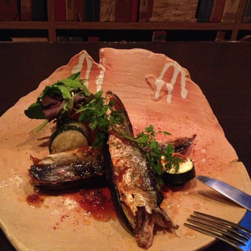 茄子と秋刀魚のソテー(KURA)