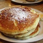 Meat pancakes with bacon(Brownstone Diner )