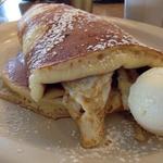 Muscle Man Pancake Wrap! Turkey sausage, egg whites and cheddar wrapped in a giant pancake(Brownstone Diner )