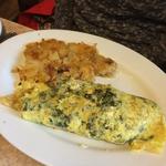 spinach omelet(Brownstone Diner )