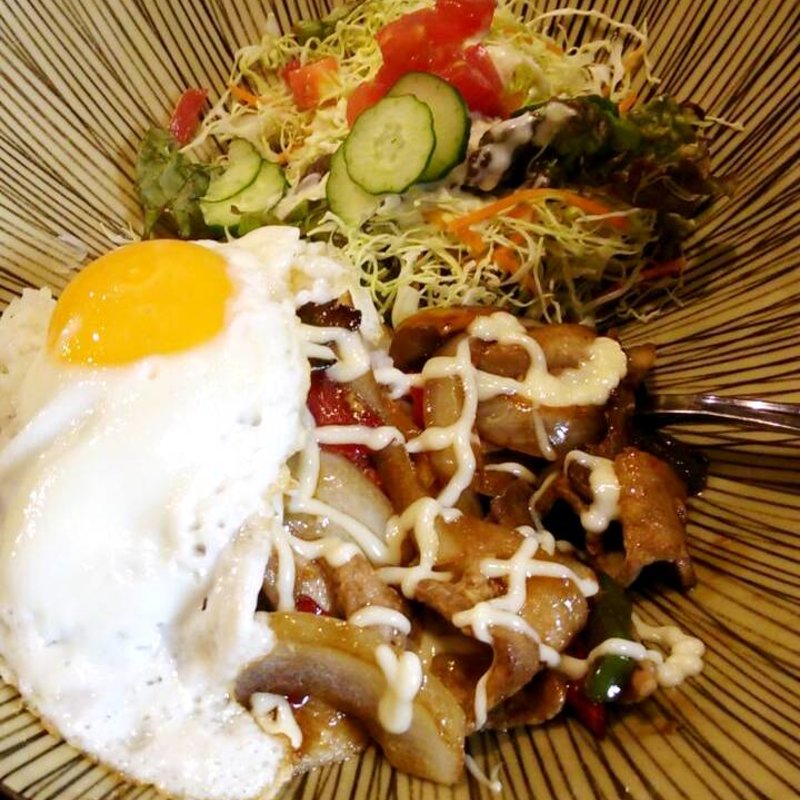 豚肉と秋野菜カフェごはん(cafe太陽ノ塔 本店)