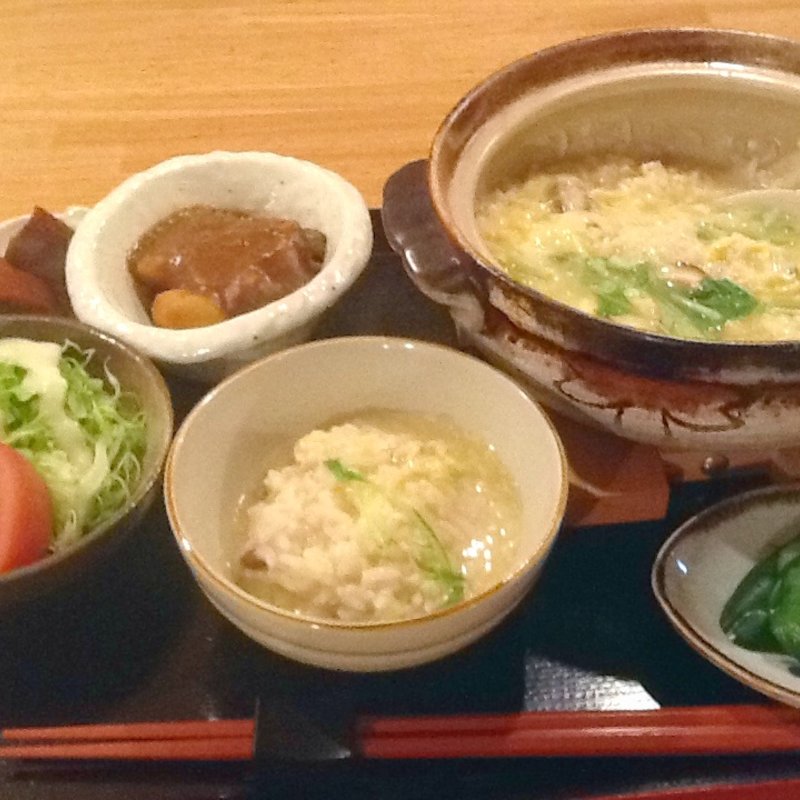 おじや定食(食彩美酒やしま)