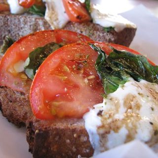 Tomato Basil and Mozarella Panini(Bruno’s Forno)