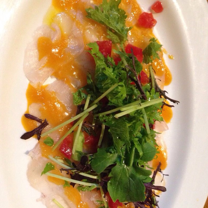 三崎より鮮魚のカルパッチョ(Trattoria Cacciucco)