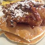 fried chicken and pancakes