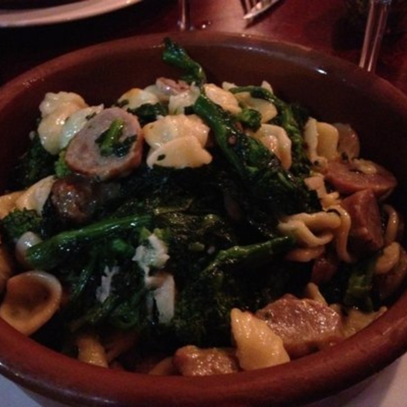 Orchiette with sausage and broccoli rabe(Trattoria La Sorrentina)