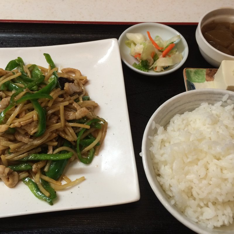 チンジャォロース定食(なごみ屋)